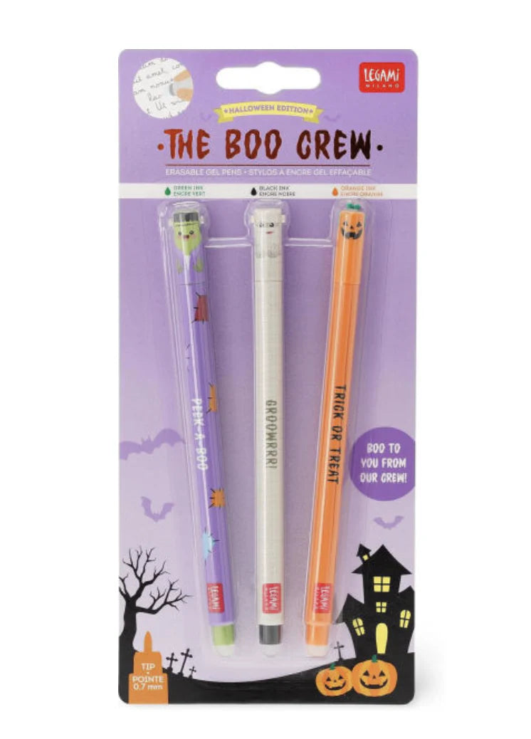 Set of 3 Erasable Gel Pens - The Boo Crew