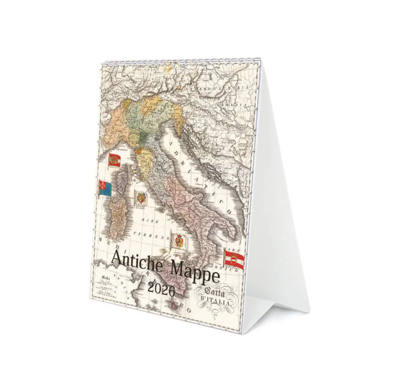 2026 Desk Calendar - Antiche Mappe
