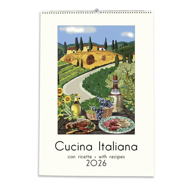 2026 Large Calendar - Cucina Italiana (With Recipes)
