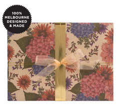 Hydrangea Posey Kraft Wrapping Paper
