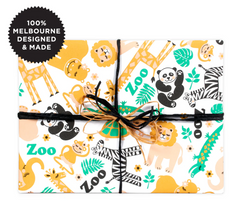 Zoo 4U2 Teal Wrapping Paper