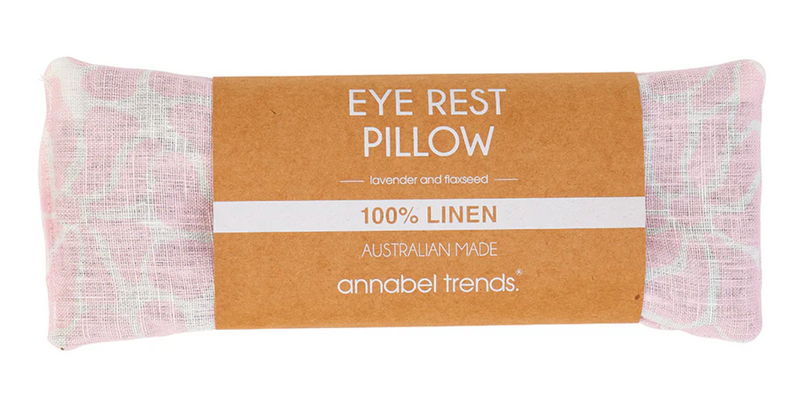 Linen Eye Rest Pillow - Pink Petal Floral