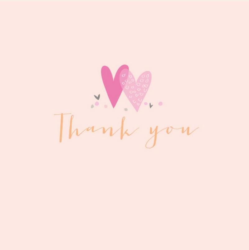 Thank You Pink Hearts