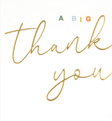 A Big Thank You