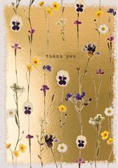 Thank You Gold Floral