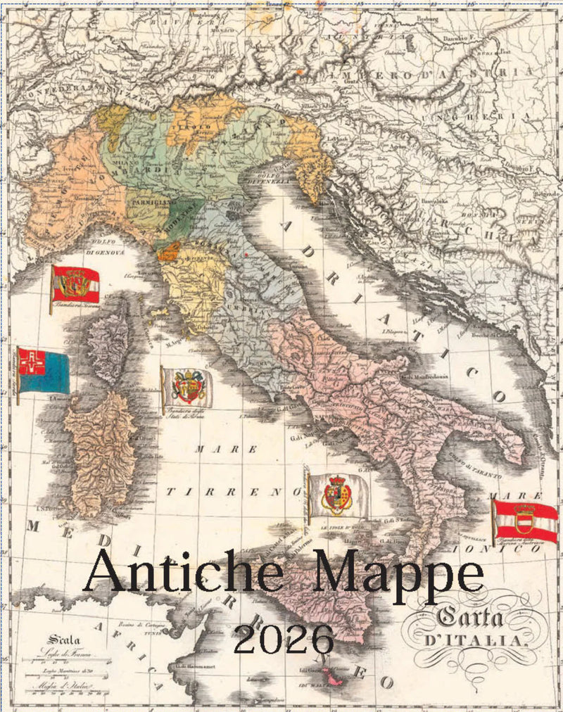2026 Desk Calendar - Antiche Mappe
