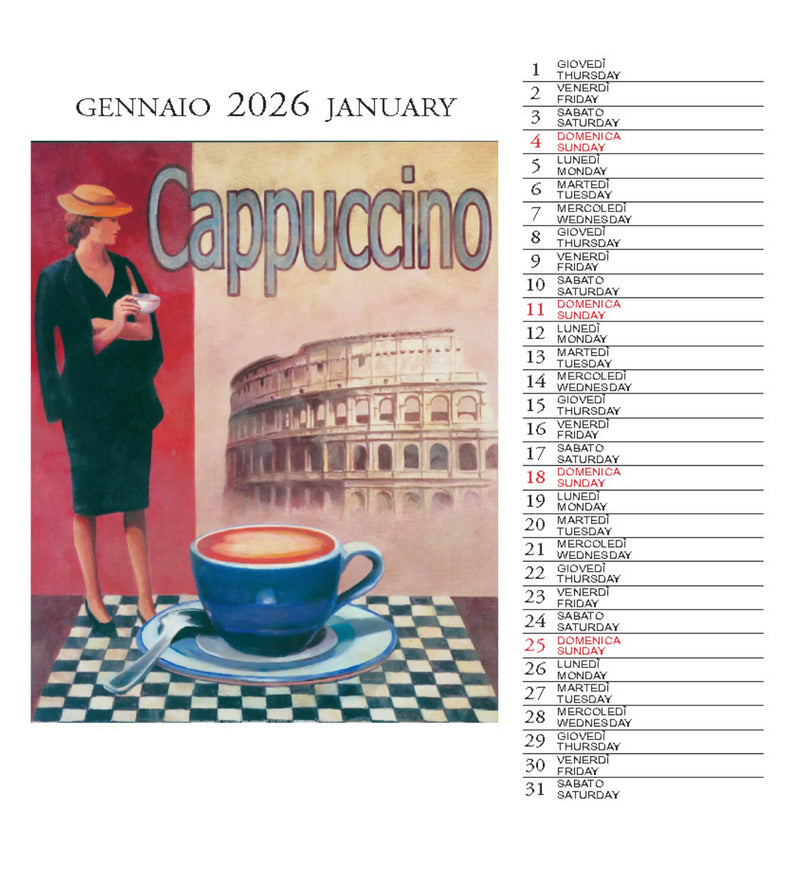 2026 Desk Calendar - Vintage Posters