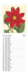 2026 Slim Calendar - Botanica