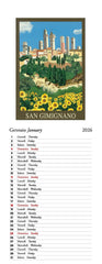 2026 Slim Calendar - Costa Italiana