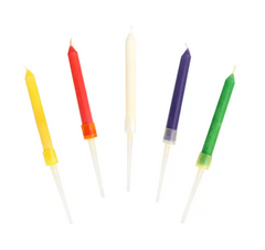 Rainbow Candles with Coloured Flames