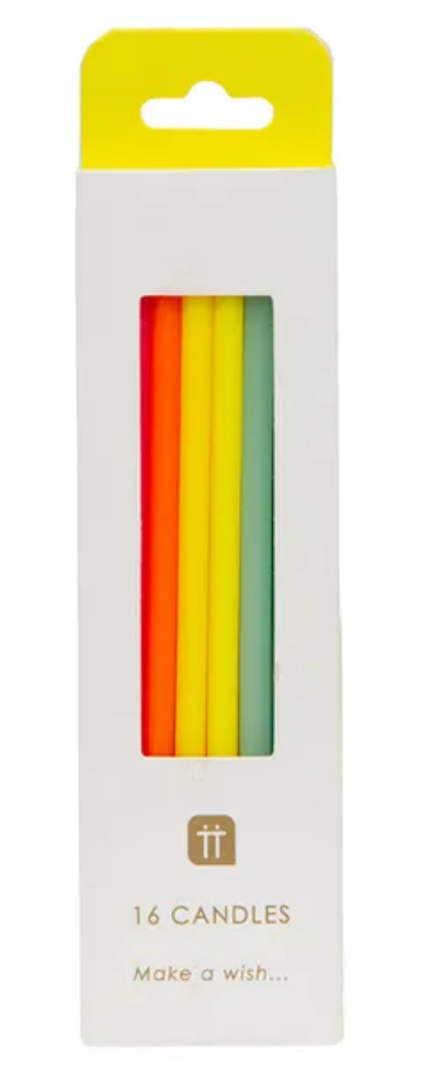 Rainbow Birthday Candles