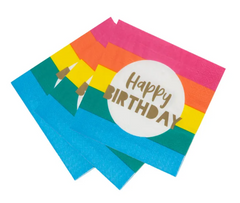 Rainbow Birthday Napkins