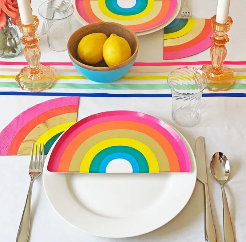 Rainbow Paper Plates