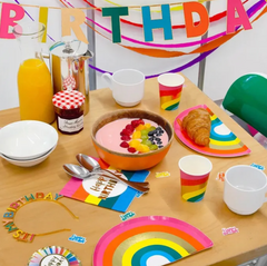 Rainbow Paper Plates