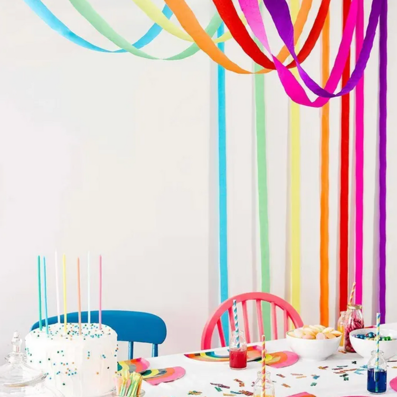 Rainbow Paper Streamers