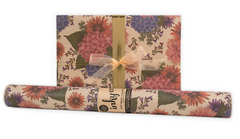 Hydrangea Posey Kraft Wrapping Paper