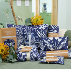 Linen Heat Pillow - Navy Natives