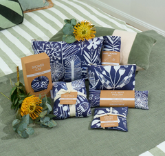 Cosmetic Bag - Navy Natives (Small)