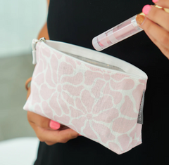 Cosmetic Bag - Pink Petal Floral (Small)