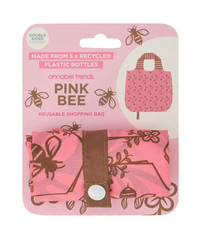 Shopping Tote - Pink Bee