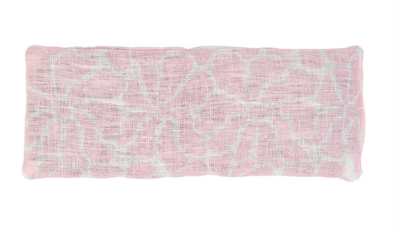 Linen Eye Rest Pillow - Pink Petal Floral
