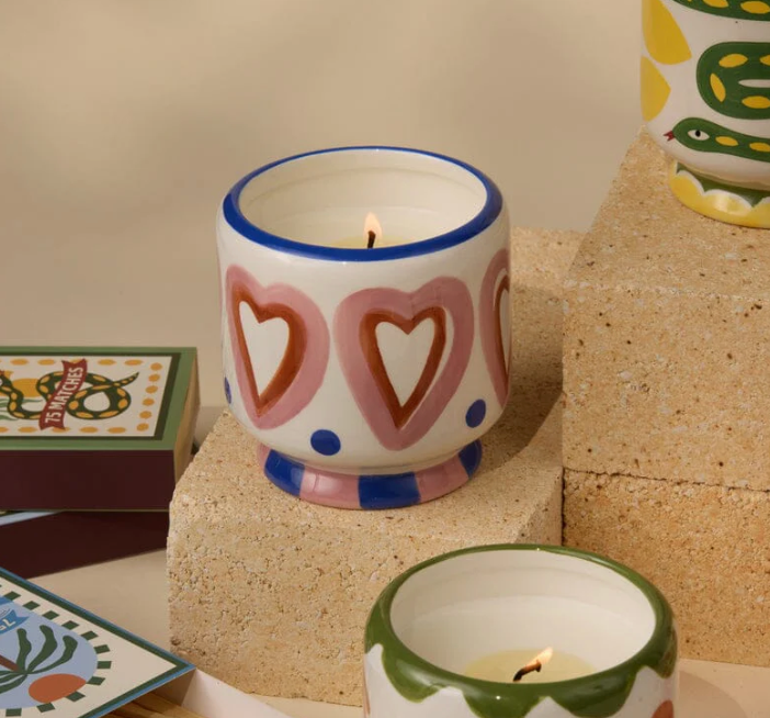 A Dopo "Hearts" Candle - Rosewood Vanilla