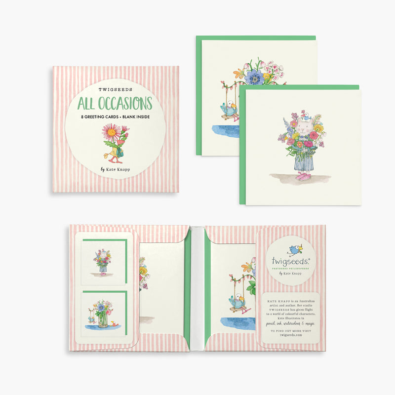 Twigseeds Floral Card Set For All Occasions