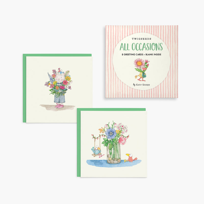 Twigseeds Floral Card Set For All Occasions