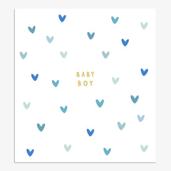 Baby Boy Blue Hearts