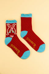 Ladies Initial Socks - A