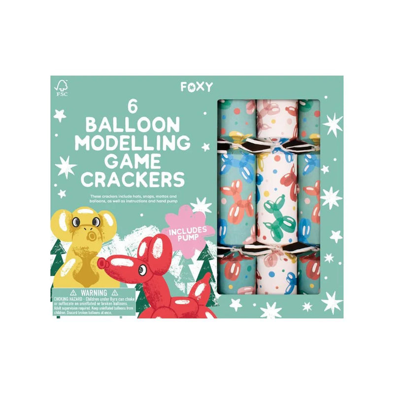 Novelty Crackers - Balloon Modelling - Set of 6