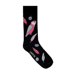 Pink Galah Socks - Black