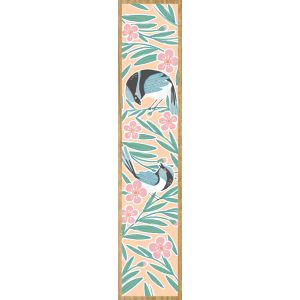 Australian Wood Bookmark - Two Blue Wrens
