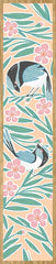Australian Wood Bookmark - Two Blue Wrens