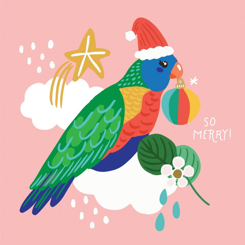 Christmas Lorikeet Card