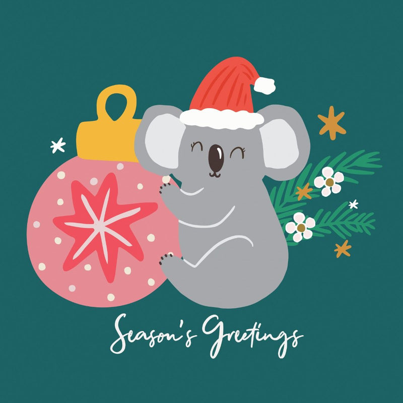 Christmas Koala Ornament Card
