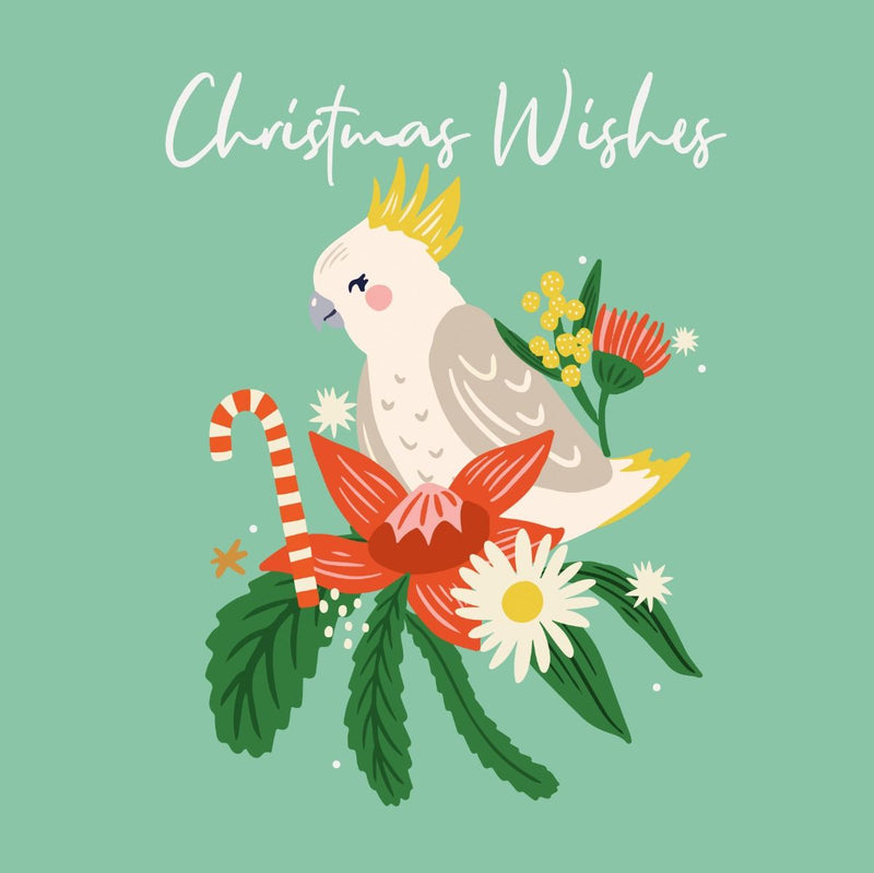 Christmas Cockatoo Card