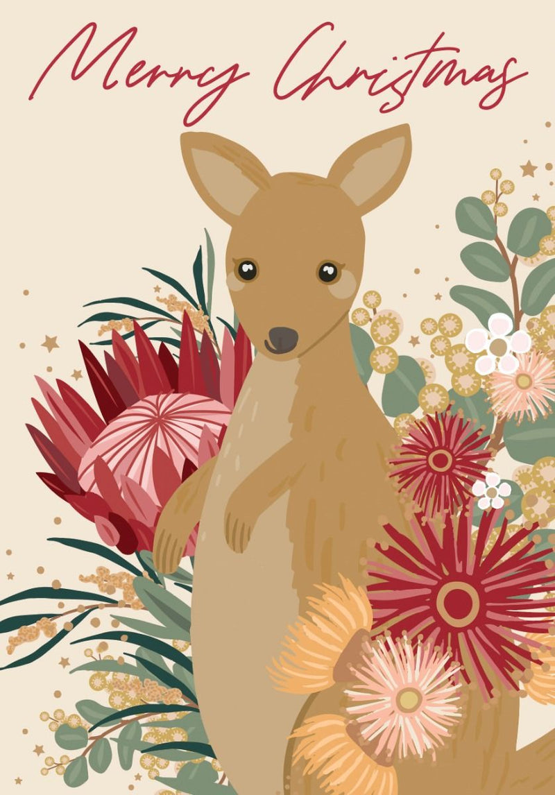 Christmas Kangaroo Card