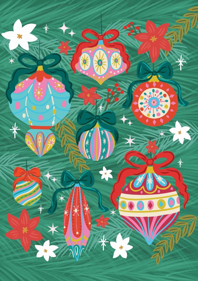 Bauble Christmas Card