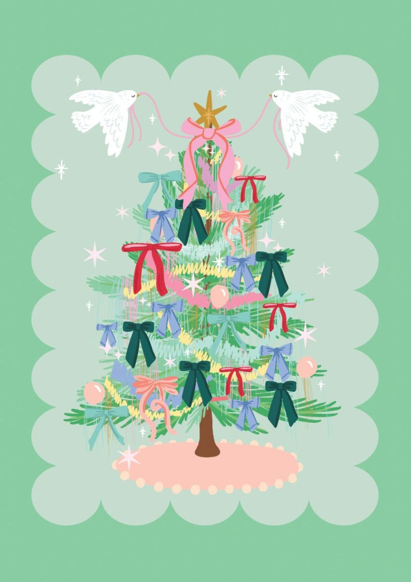 Christmas Tree Doves Card