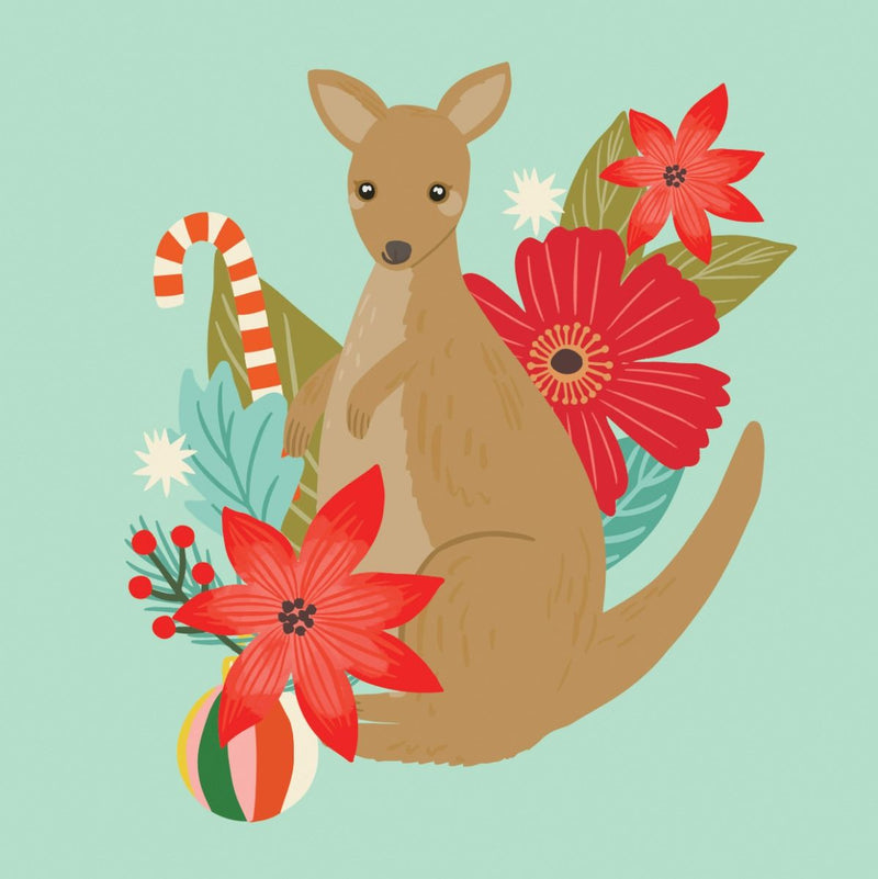 Christmas Kangaroo Card