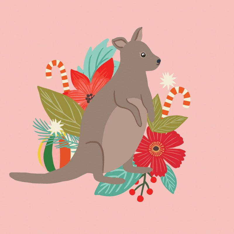 Christmas Wallaby Card