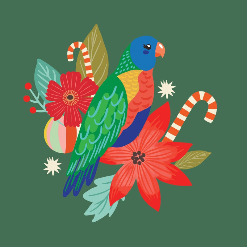 Christmas Rosella Card