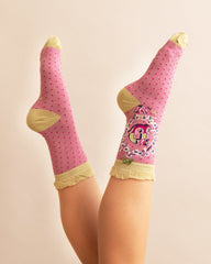 Ladies Initial Socks - D