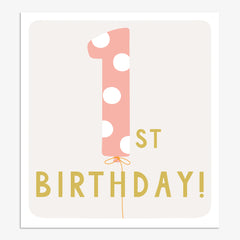 1st Birthday - Pink