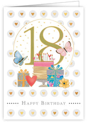 18th - Hearts Presents Cake