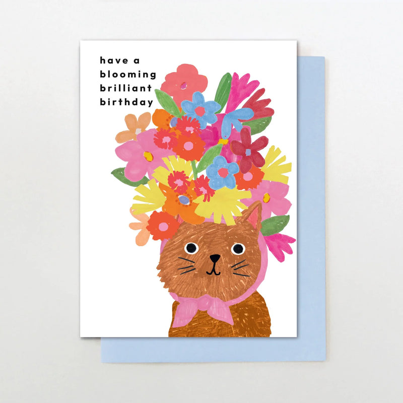 Blooming Brilliant Birthday Cat