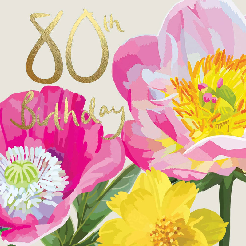80th Birthday - Summer Florals