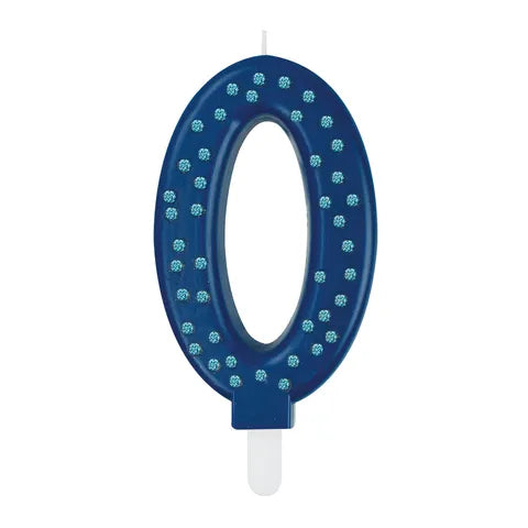 Blue Maxi Cake Candle - 0