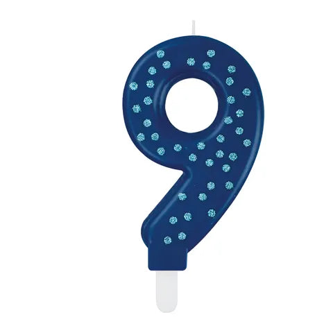 Blue Maxi Cake Candle - 9